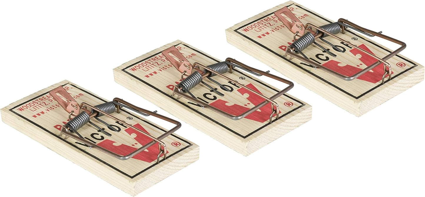 Woodstream Victor Metal Rat Trap x3 - Effective Pest Control