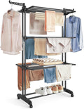 Clothes Drying Rack Stand 4-Tier Foldable 68.1in - Large Capacity