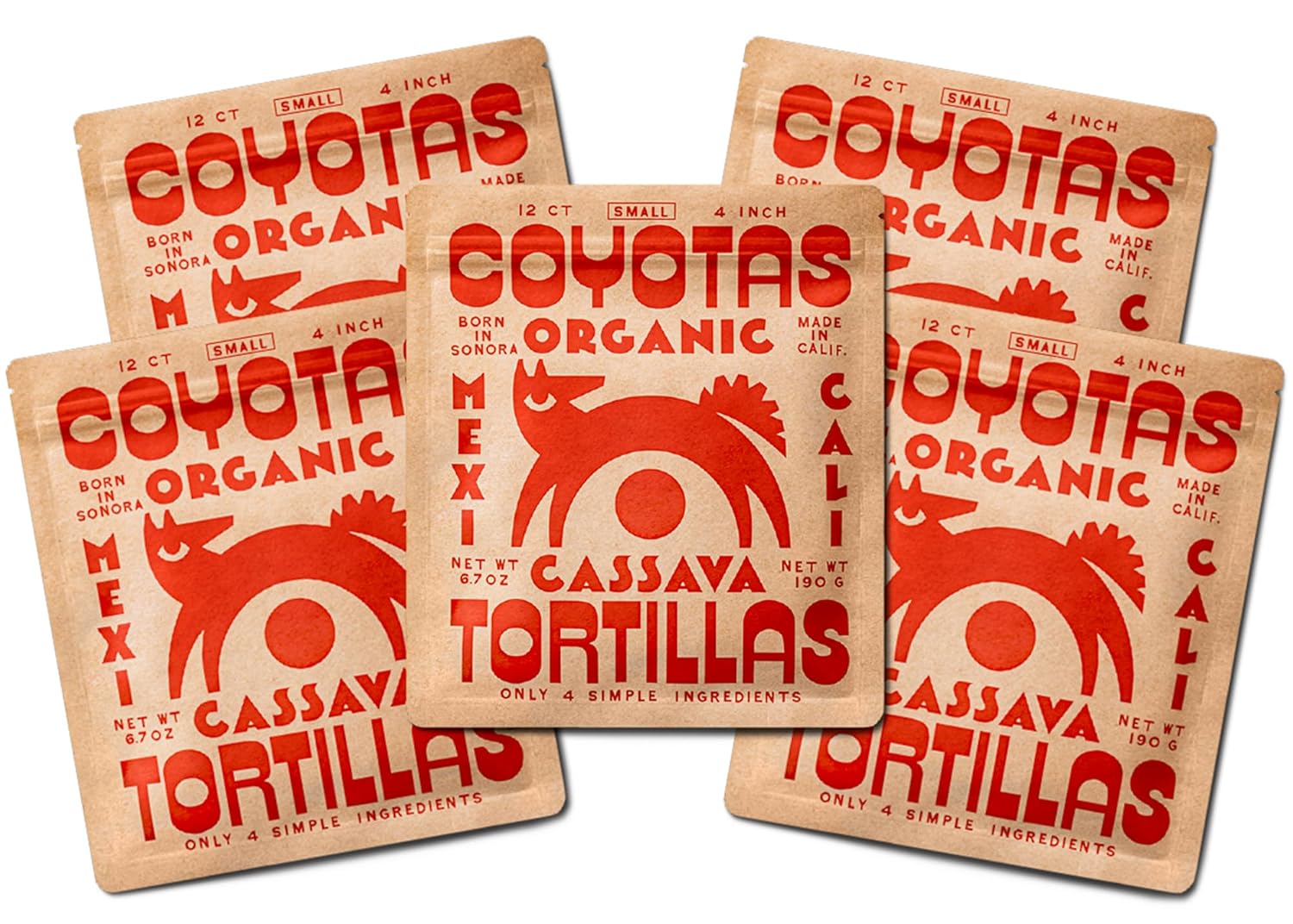 Coyotas Organic Cassava Tortillas - Grain-Free & Vegan Delight