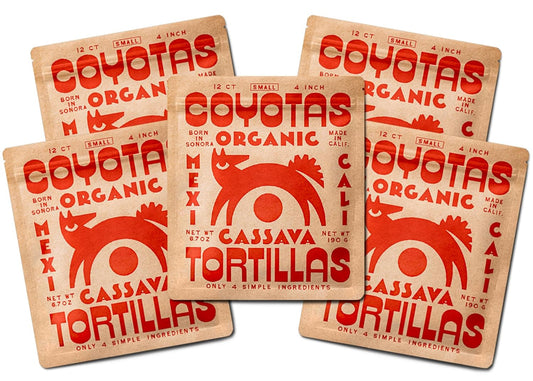 Coyotas Organic Cassava Tortillas - Grain-Free & Vegan Delight