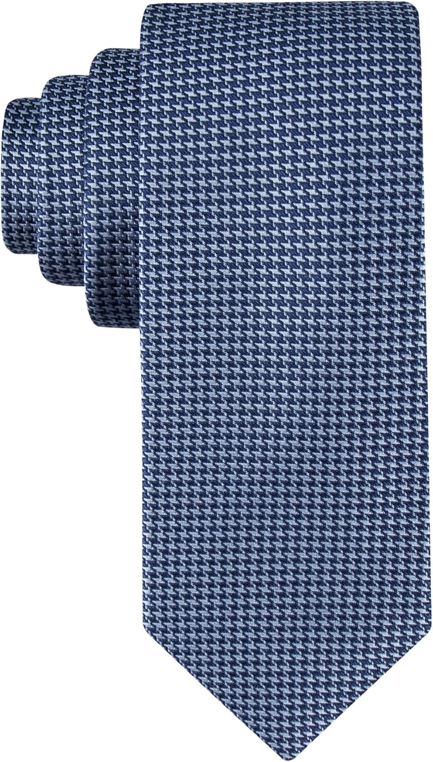 Calvin Klein Mens Navy Blue Solid and Pattern Neckties for Work