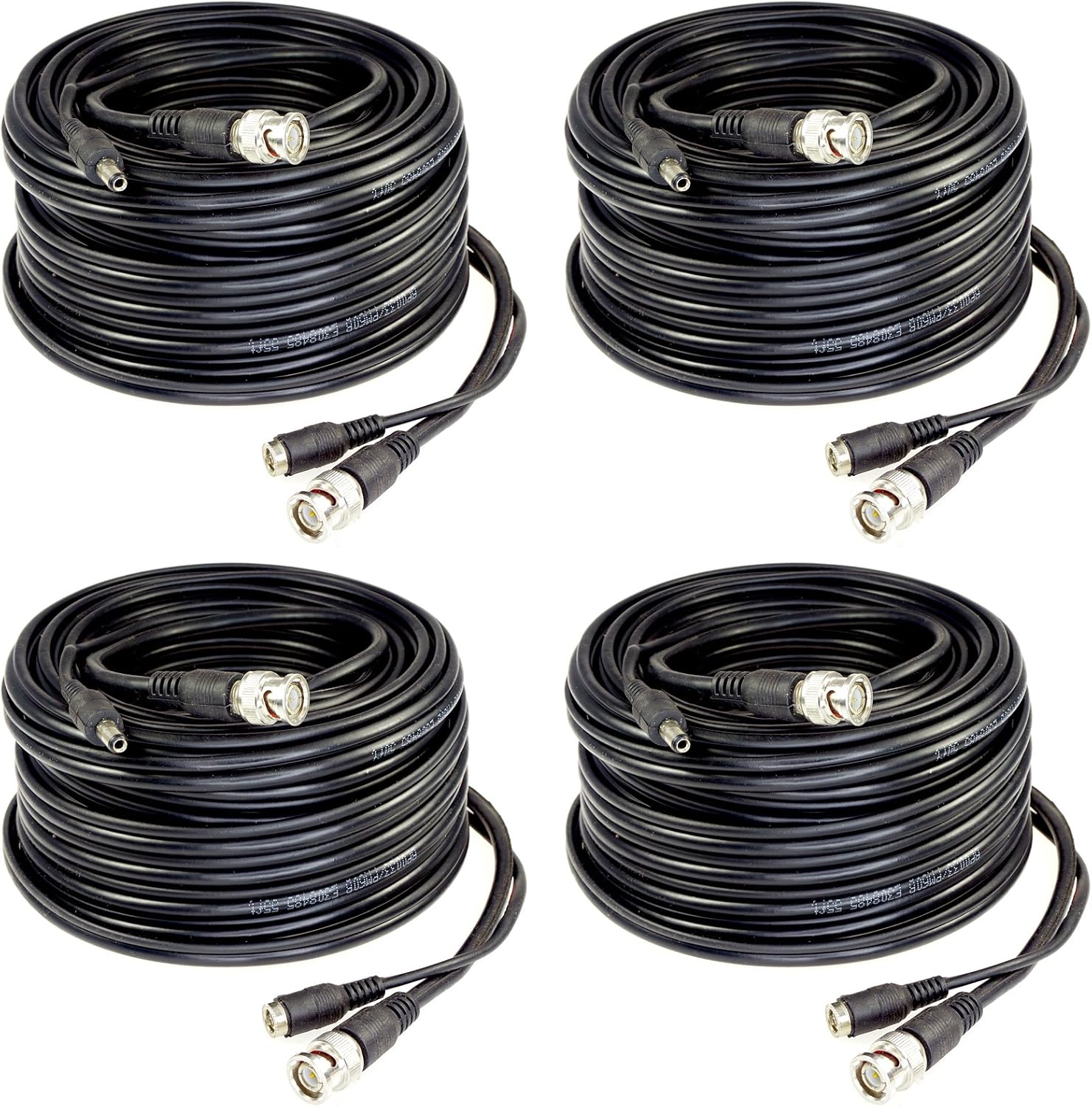 Five Star RG59 Siamese Cable for AHD, TVI, CVI Systems - 100 Ft