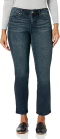 Bandolino Womens Mandie High Rise Straight Leg Jean Plus Size