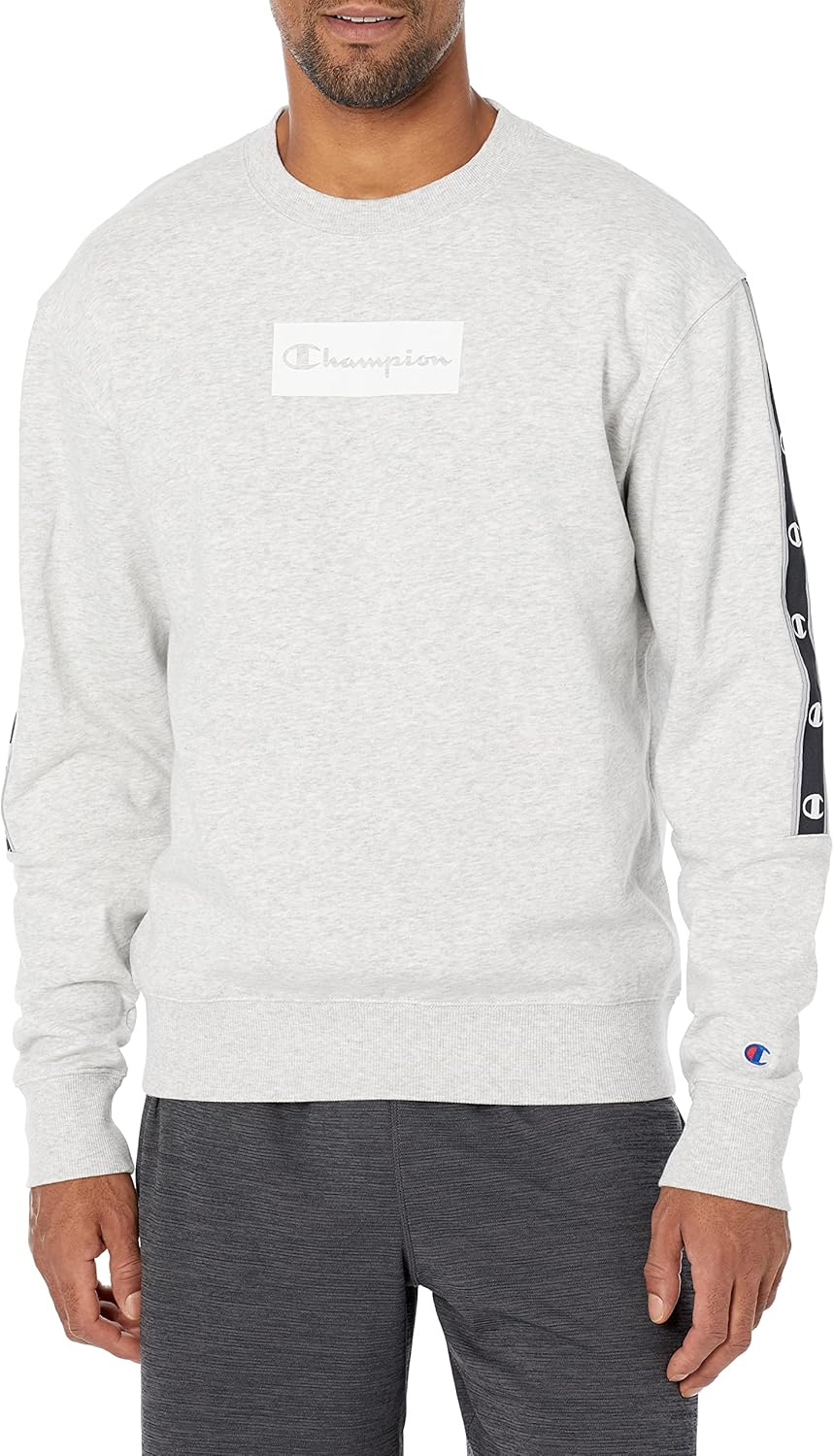 Champion Logo Fleece Sweatshirt: Midweight Warmth