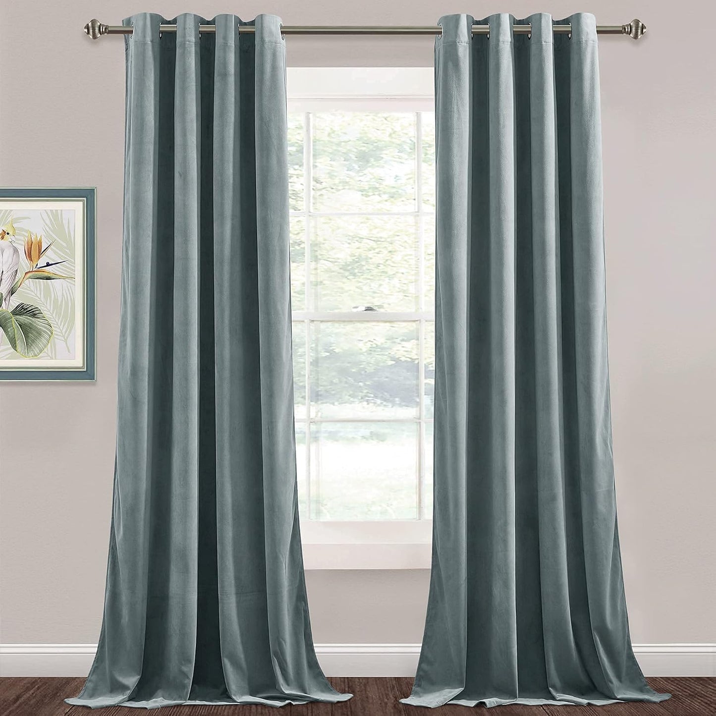 StangH Velvet Curtains 96 inches Long for Elegant Home Decor