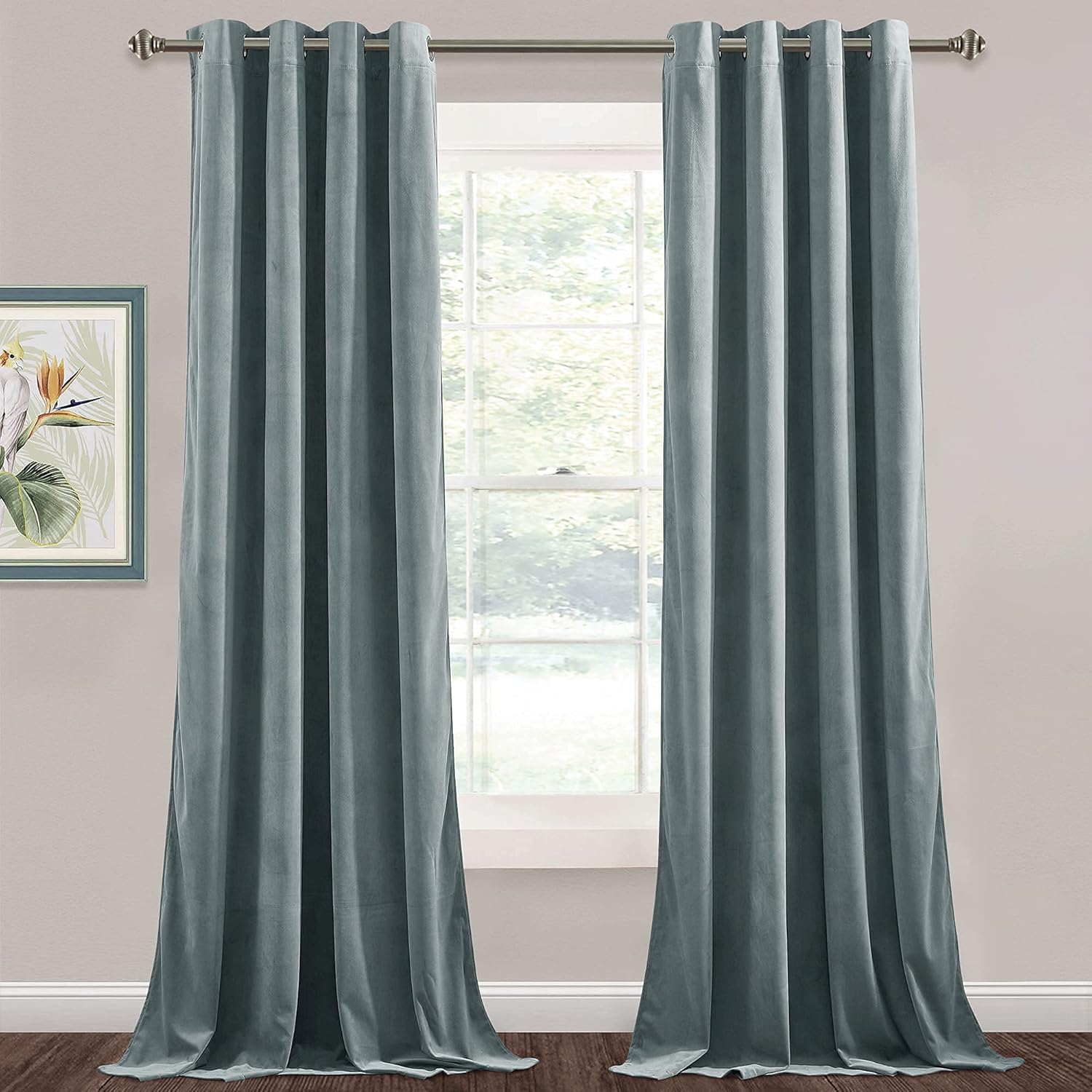 StangH Velvet Curtains 96 inches Long for Elegant Home Decor