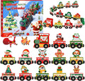 Advent Calendar 2025 Magnetic Wooden Animal Train for Kids