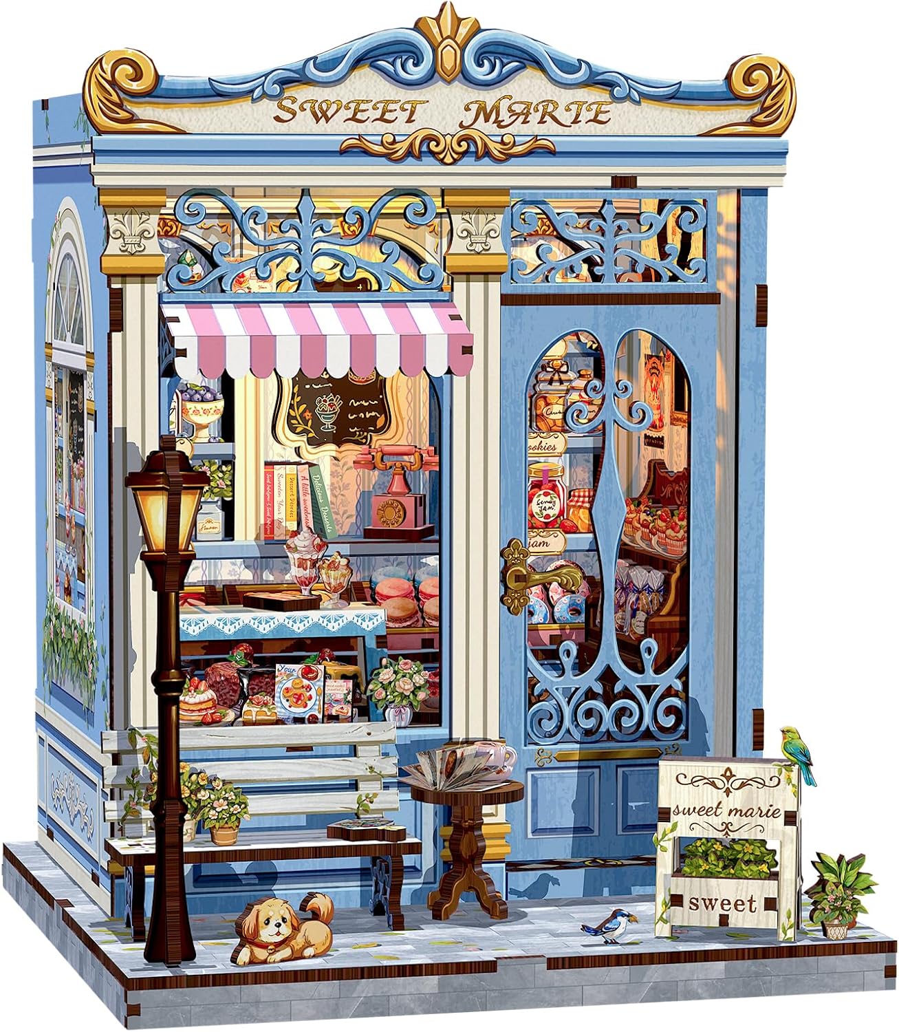 CUTEBEE Book Nook Kit - DIY Miniature House for Adults & Teens