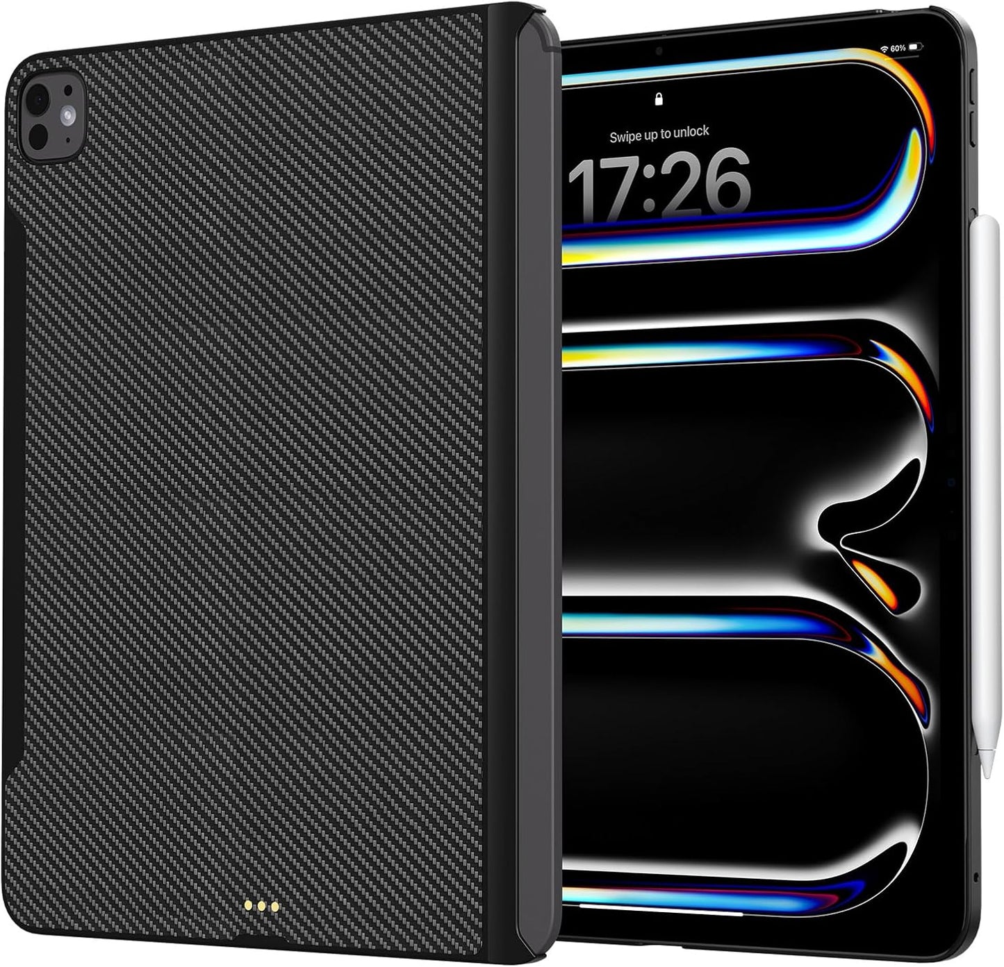 Slim Magnetic Case for iPad Pro 13 Inch M4 2024 - Black