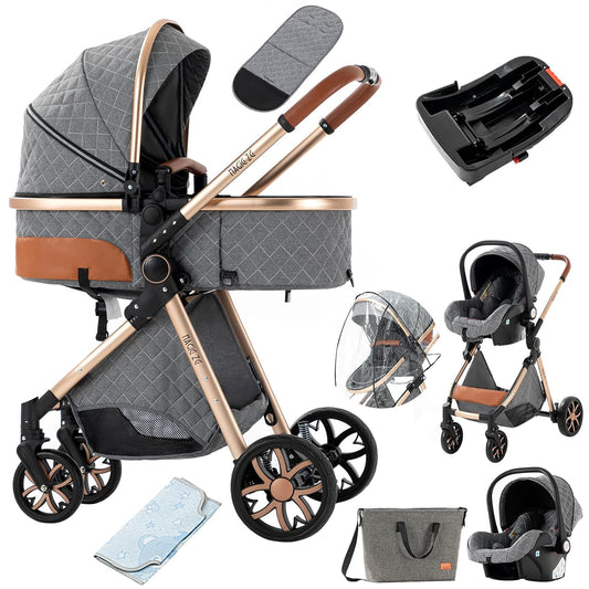 3 in 1 Baby Travel System Reversible Stroller for Newborns