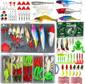Fishing Lures Kit Baits Tackle for Bass Trout Salmon - Complete Set
