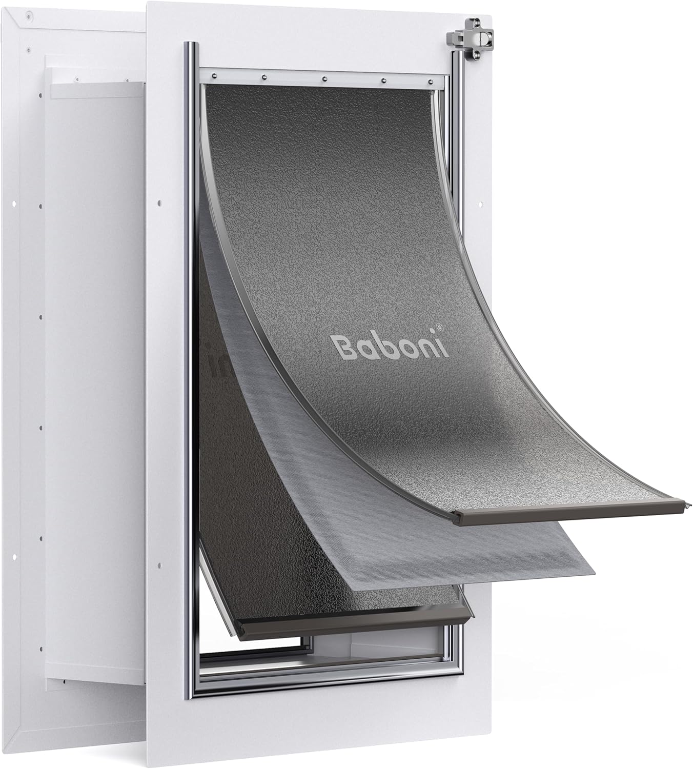 Baboni Pet Door for Wall - Durable 3-Flap Design for Pets
