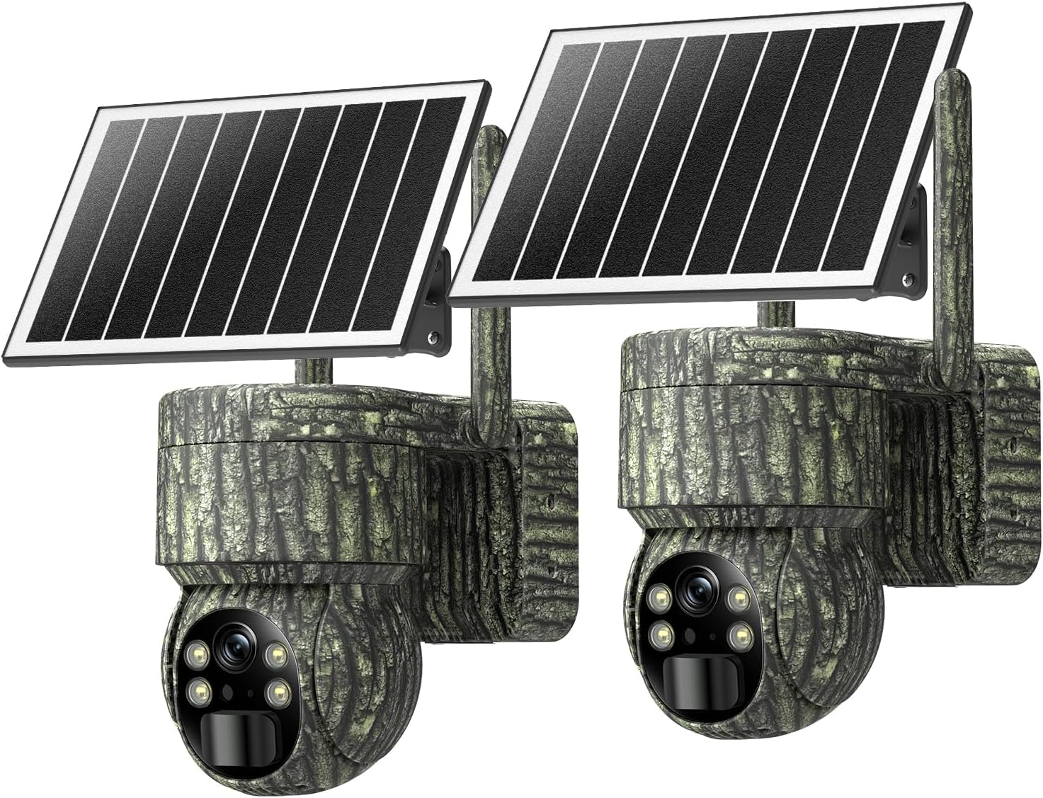 4G LTE Trail Cams 2 Pack, Unlimited Data, 360Live Video, Solar Powered HD Camera