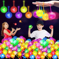 200PCS Light Up Ball Bouncy Balls for Kids - 6 Colors, 2.2in Party