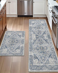 DEXI Kitchen Floor Mats Anti Fatigue Set of 2 - Cushioned Runner