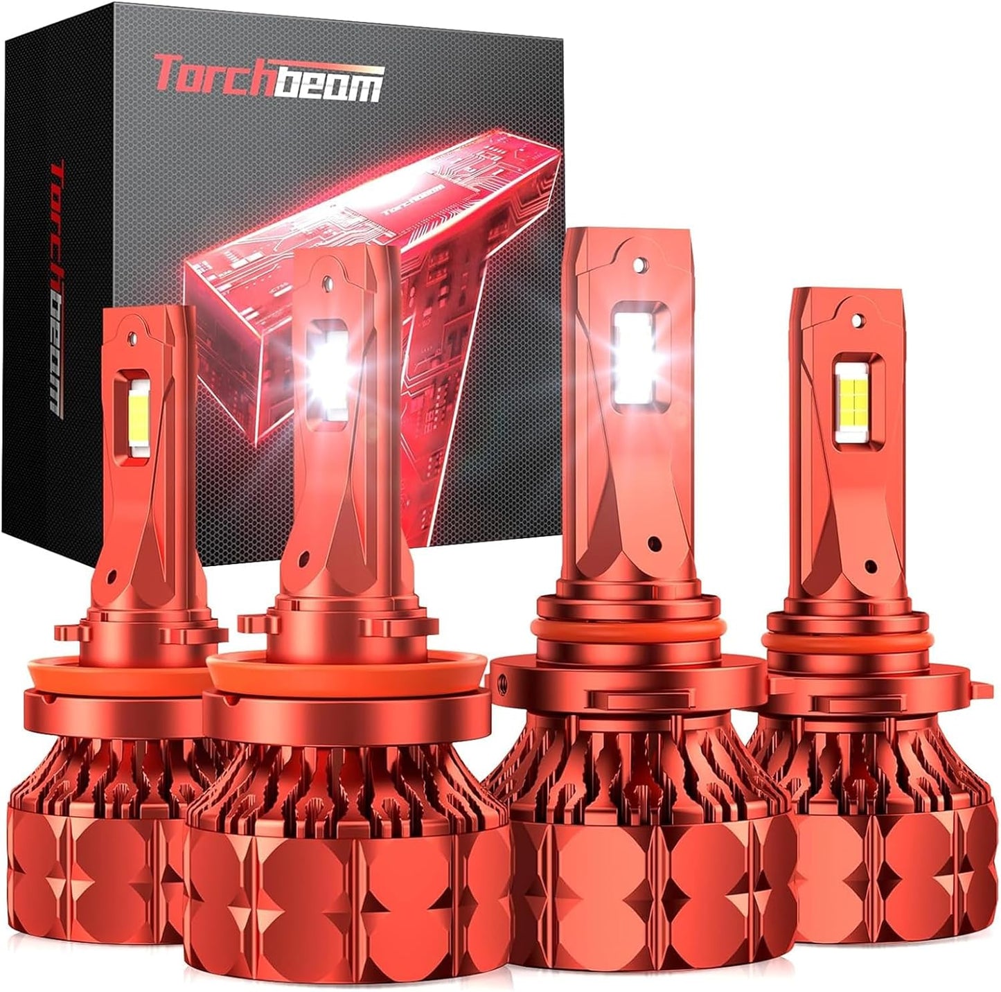 Torchbeam H11/H9/H8 9005/HB3 LED Bulbs T7 Series for Brightness