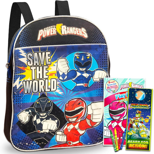 Power Rangers Preschool Boys Backpack Set - Fun & Functional!