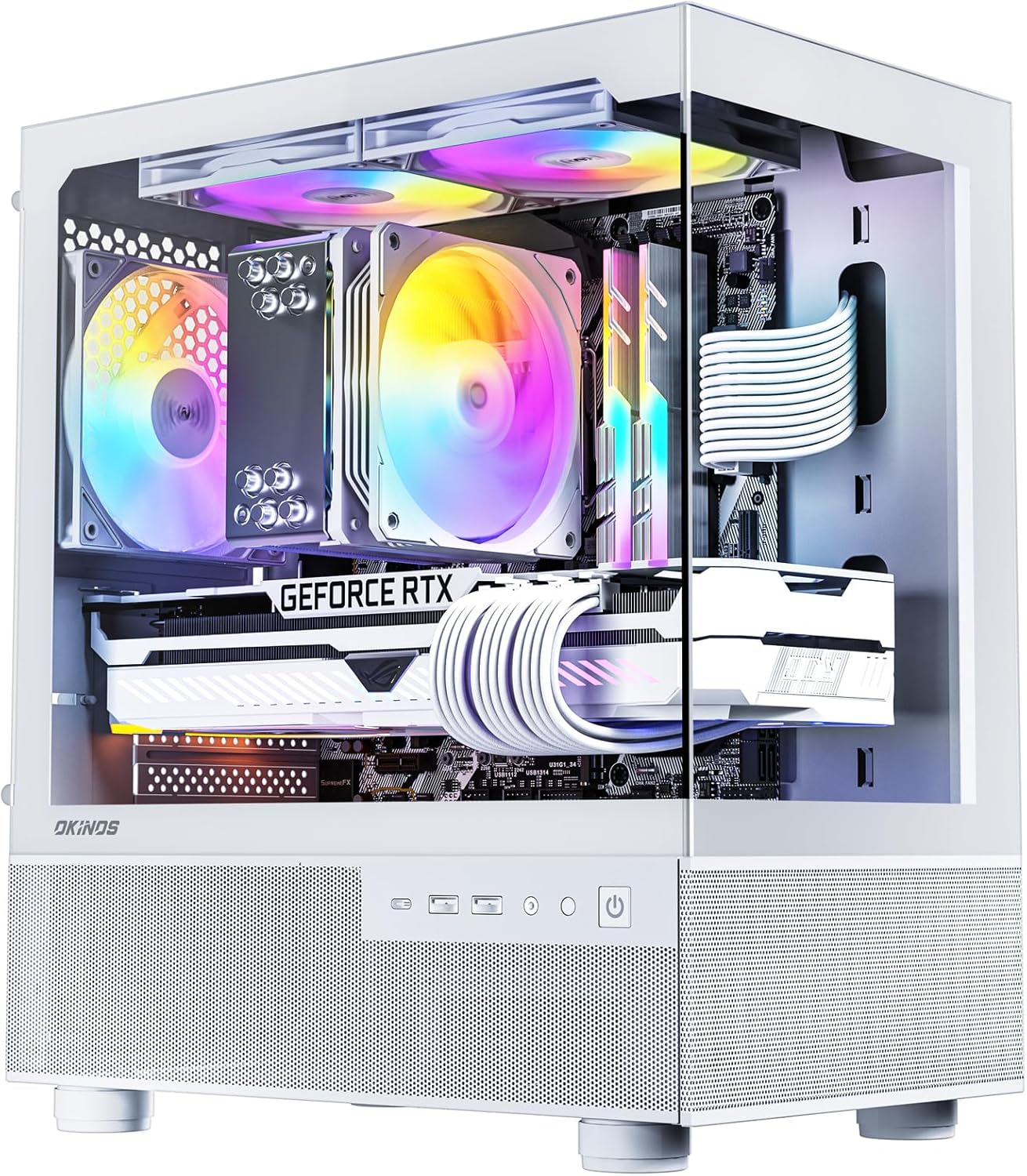 Aqua 3 Micro ATX Case with Panoramic Tempered Glass Design