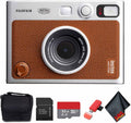 INSTAX MINI EVO Hybrid Instant Camera (Brown) - Creative Hybrid