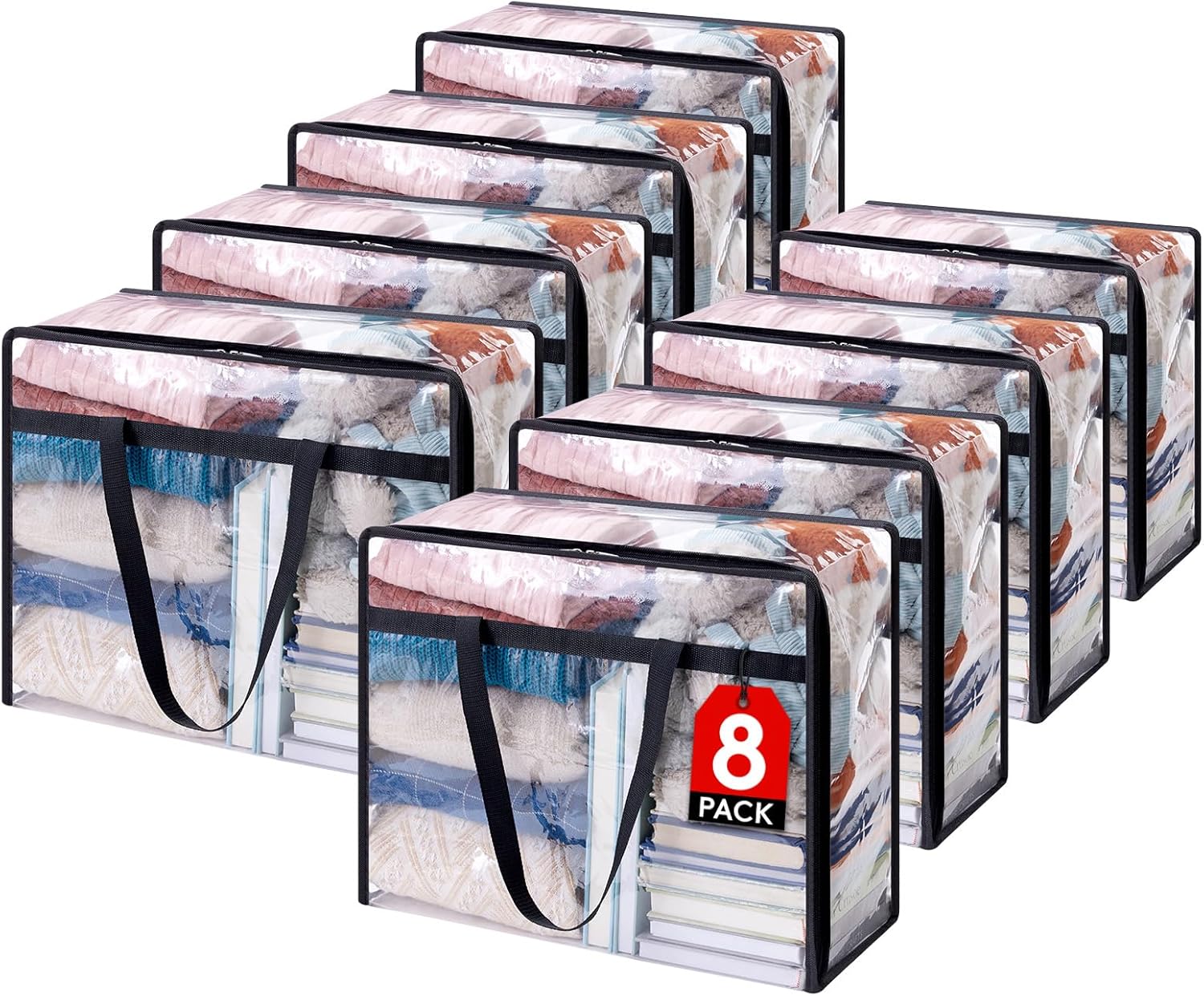 Lifewit Clear Clothes Storage Bags for Bedding and Comforters