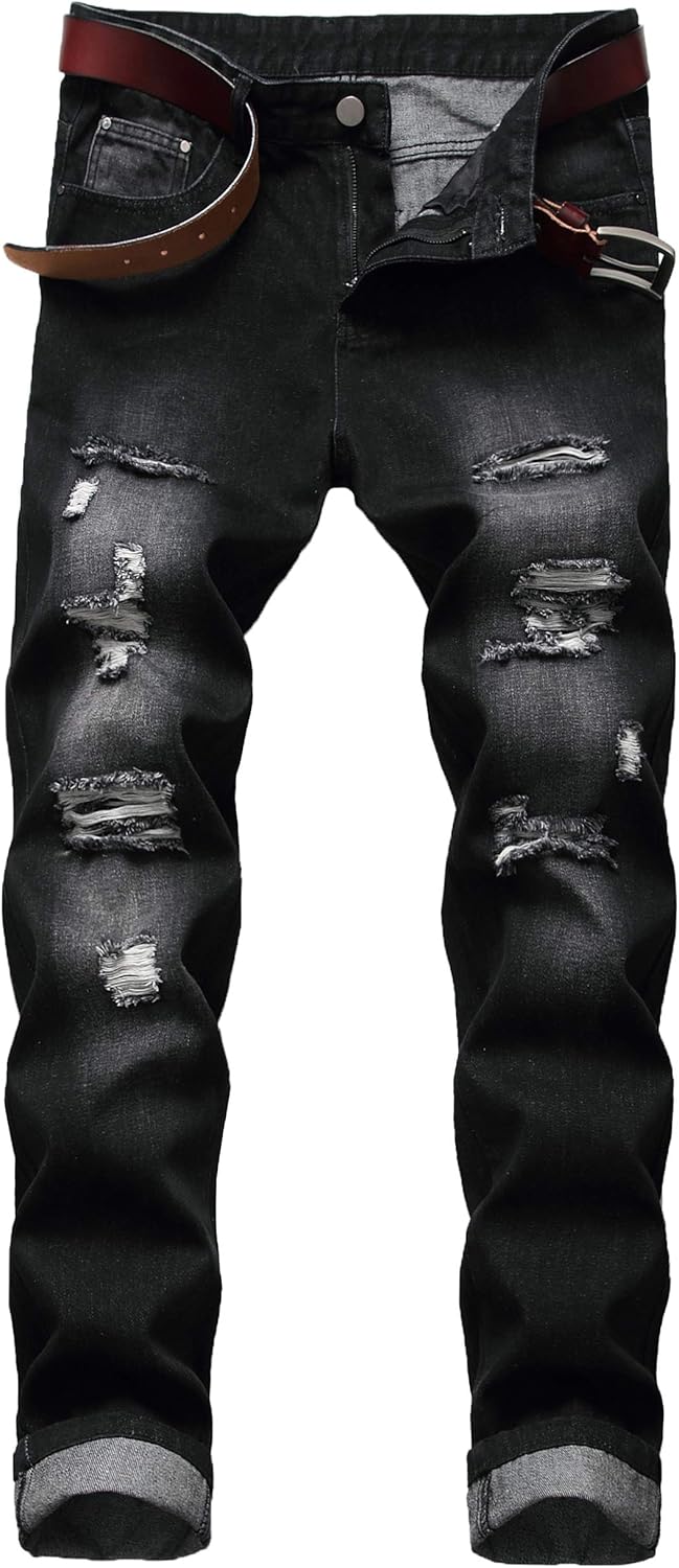 DANT BULUN Men's Ripped Distressed Slim Fit Denim Jeans Review
