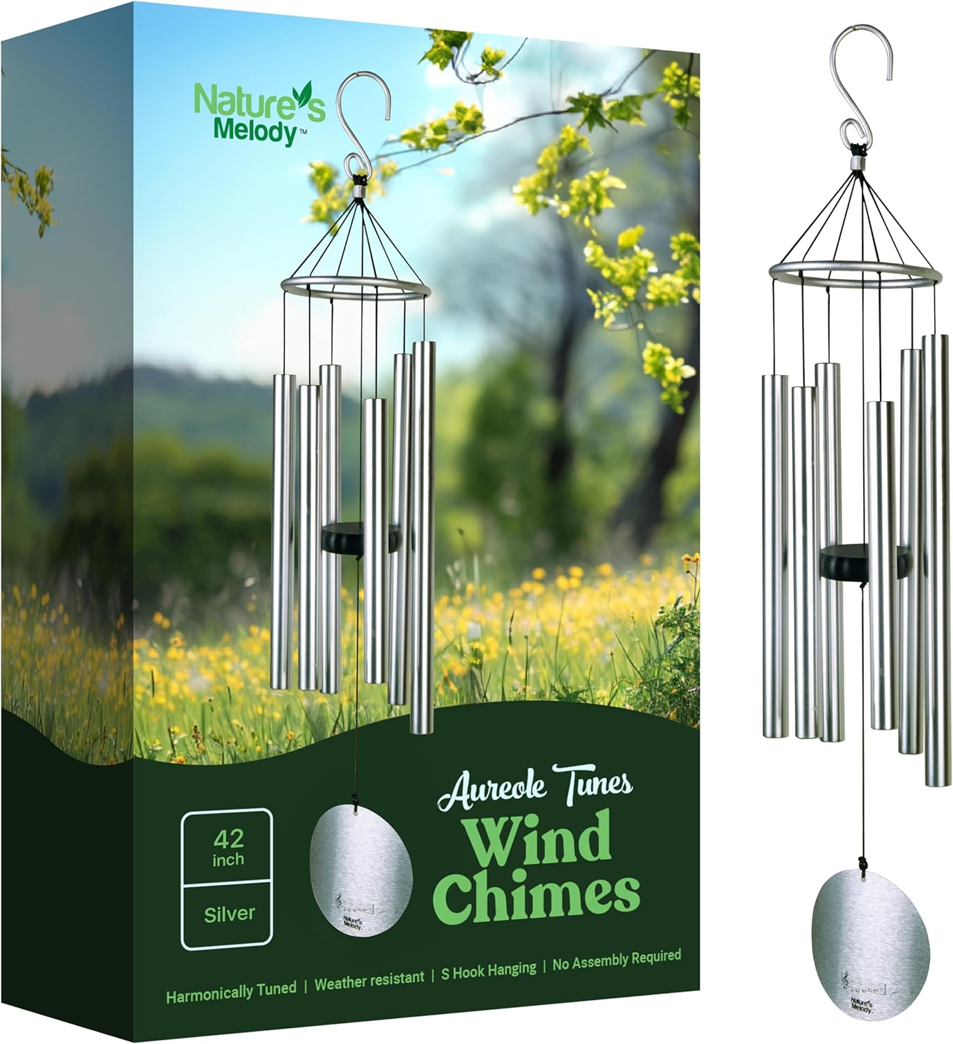 Nature's Melody Aureole Tunes Wind Chimes for Outdoor Serenity