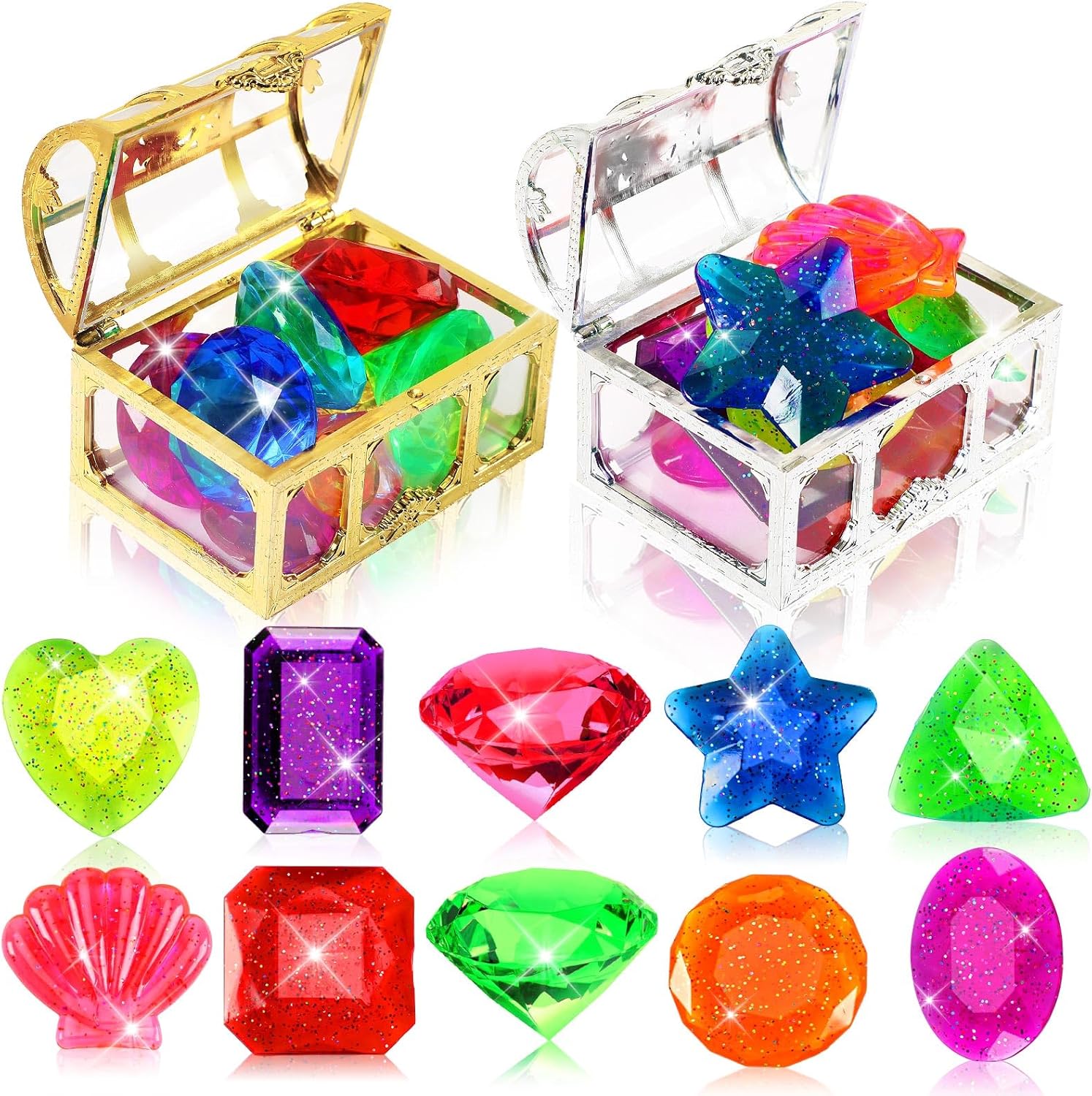 MARFOREVER 22Pcs Big Diving Gems - Kids' Underwater Treasure!