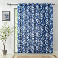 Royal Blue Semi Sheer Curtains for Sliding Glass Door 100in x 84