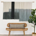 Macrame Wall Hanging Large Dip Dye Tapestry 59in x 35in - Modern