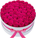 50 Piece Roses in a Velvet Box - Everlasting Preserved Flowers