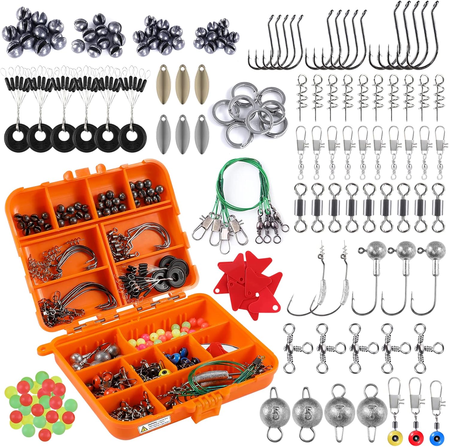 Ultimate 302Pcs Fishing Lure Set by PLUSINNO