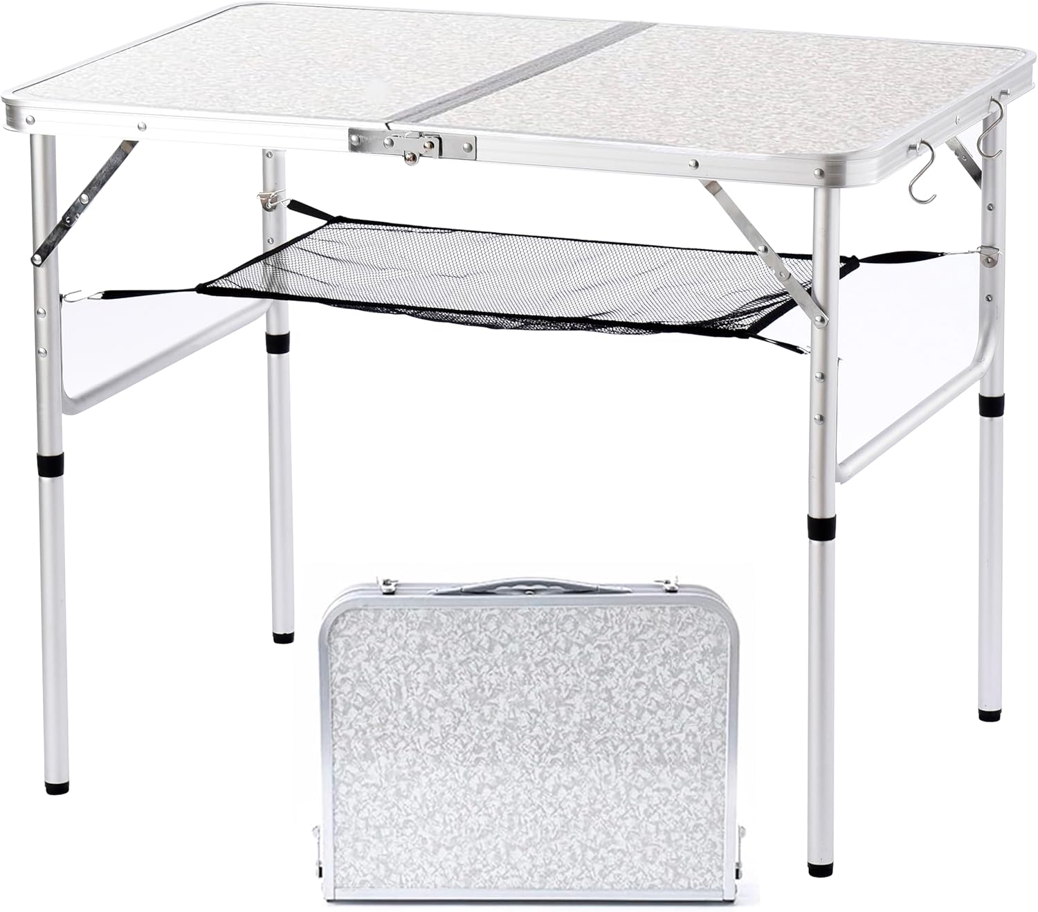 Aluminum Camp Table with Adjustable Height for Outdoor Use