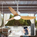 Outdoor Ceiling Fan with Light 42 in - Waterproof Patio Fan