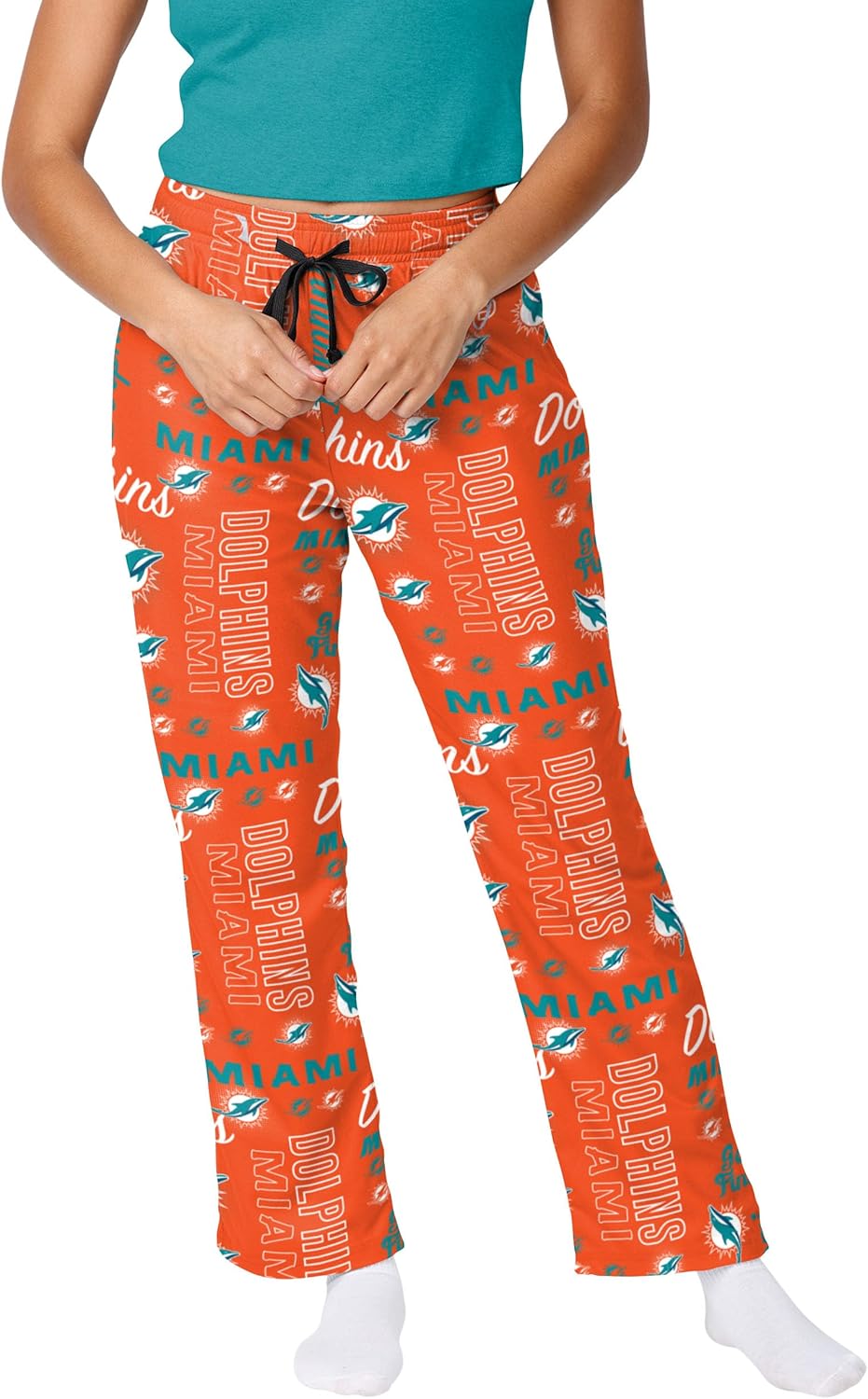FOCO Women's NFL Team Logo Mini Print Lounge Pants for Comfort