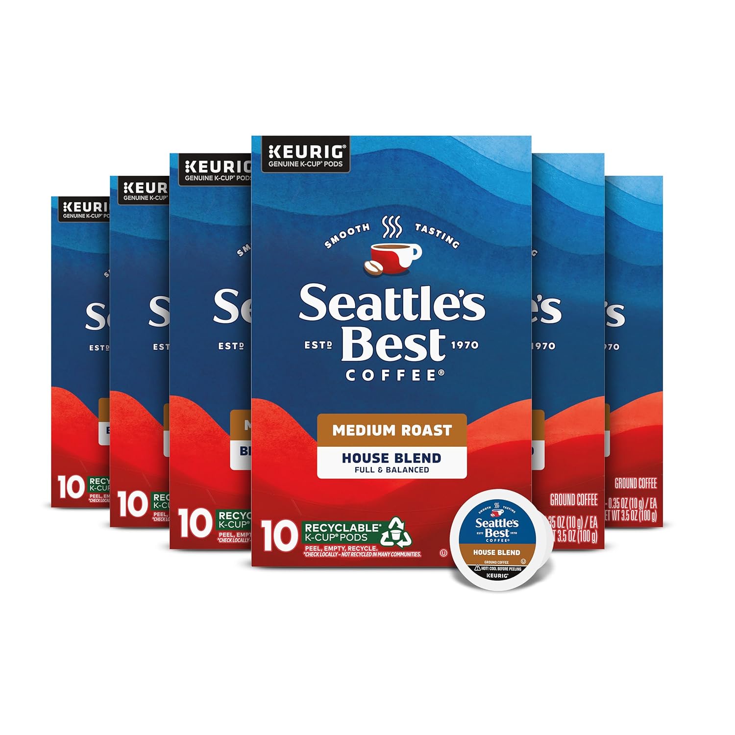 Seattle's Best Coffee House Blend Medium Roast K-Cup Pods