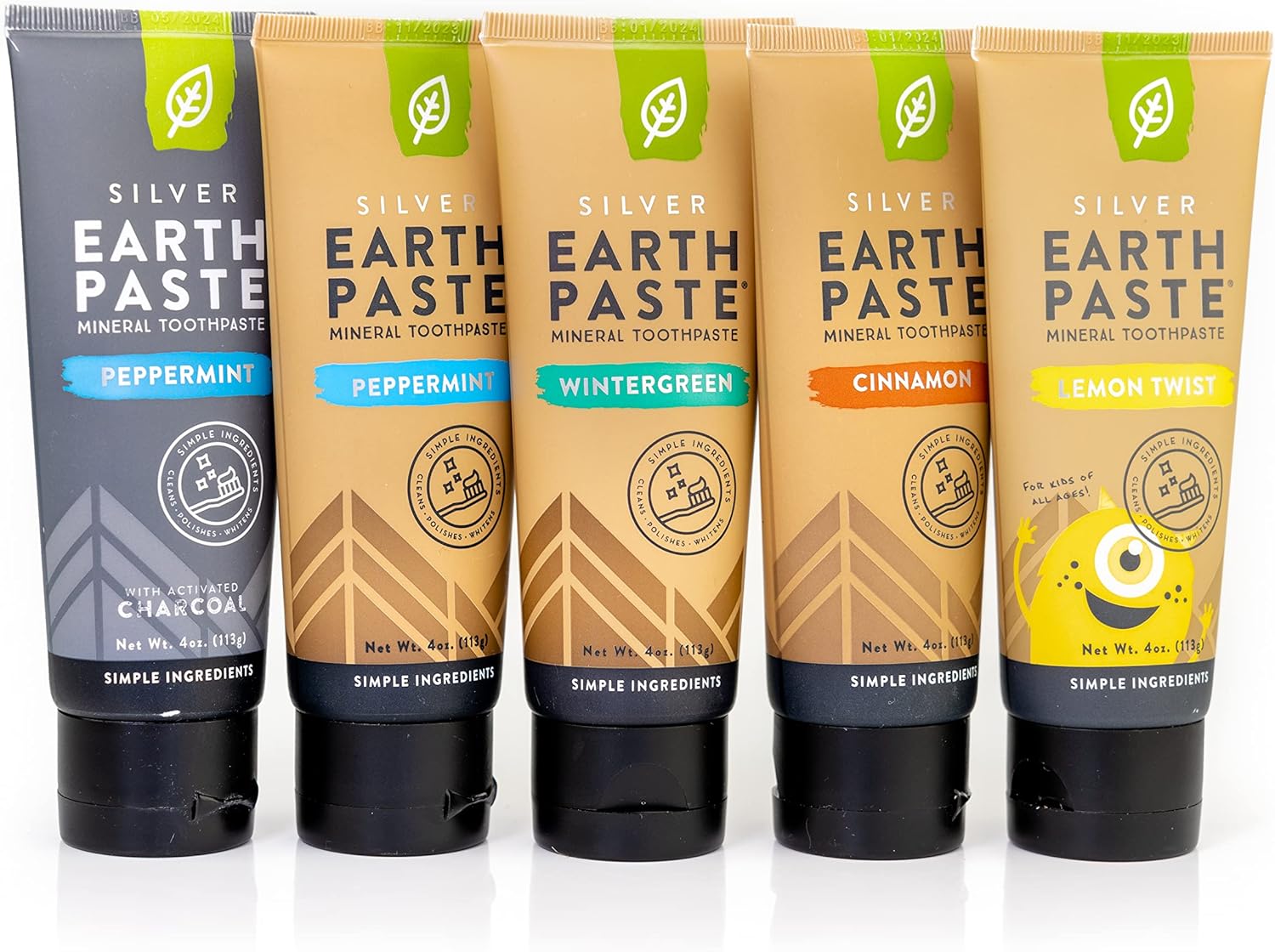 Natural Non-Fluoride Toothpaste Bundle with Silver for Health