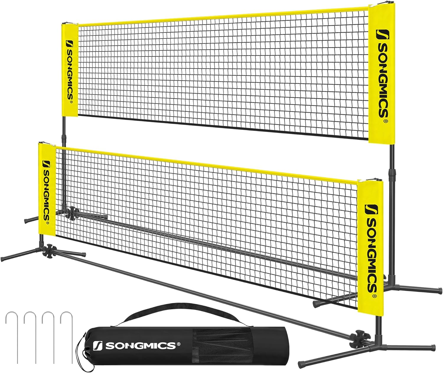 Adjustable Badminton Net for Kids, Volleyball, and Pickleball