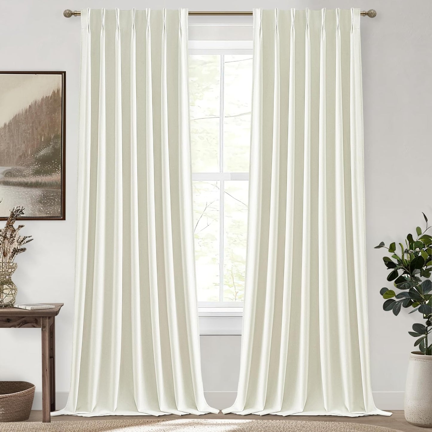 102 Inch Long Curtains for Living Room - Full Blackout Drapes