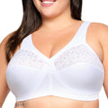 Glamorise Womens MagicLift Cotton Support Bra Wirefree (Style AUC4)