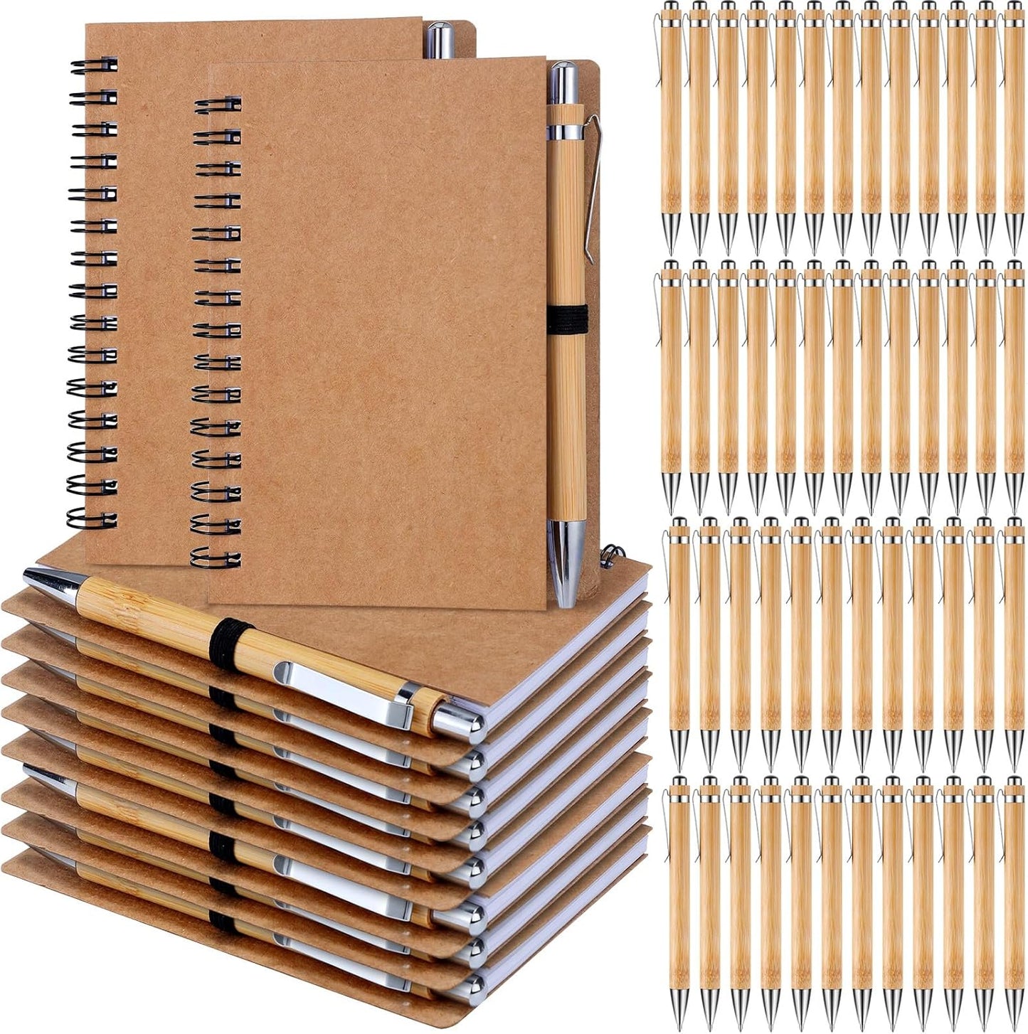 50 Set Notebook with Pen Bulk Appreciation Gifts for Events