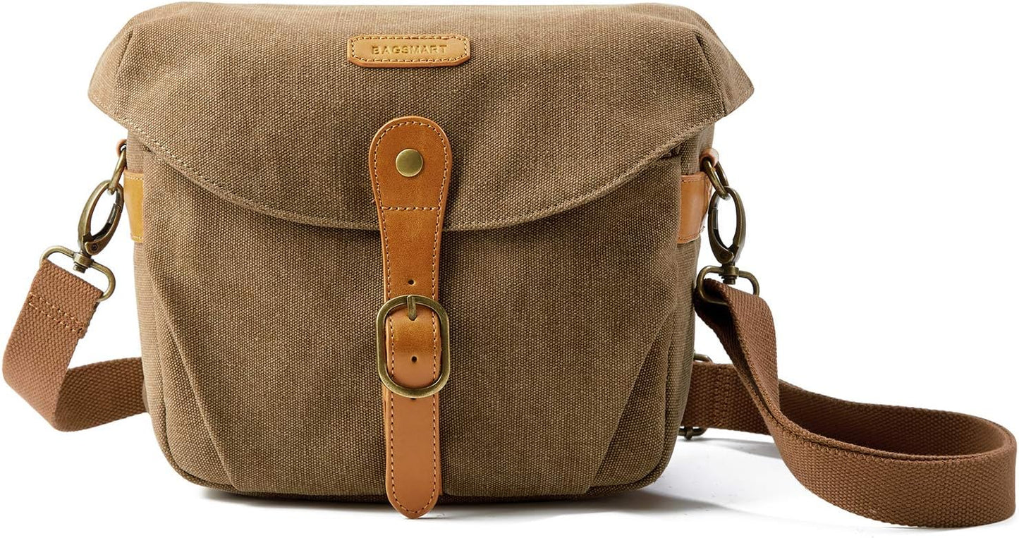 BAGSMART Camera Bag for DSLR and SLR - Compact Crossbody Case