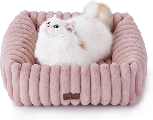 Bedsure Cute Dog Bed for Small Dogs & Cats - Cozy Orthopedic Bed