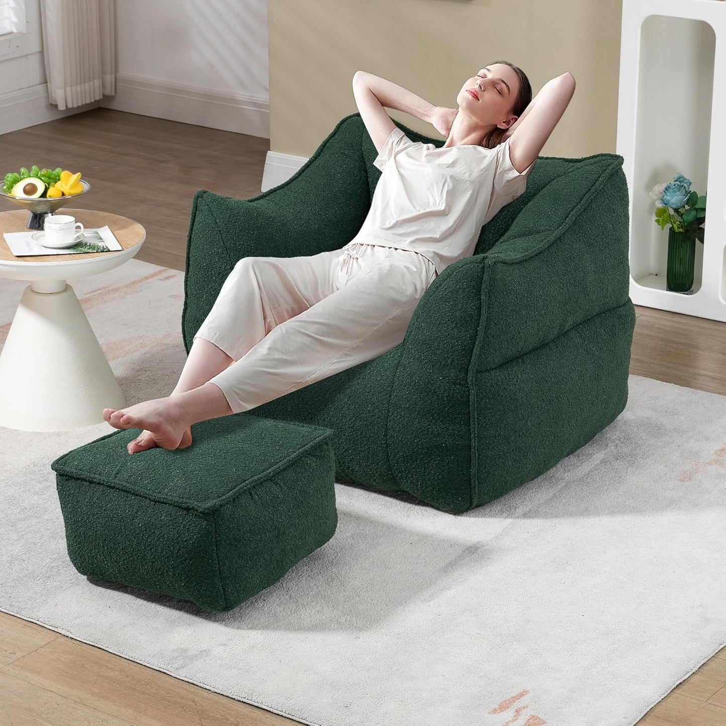 MOONMISS Chenille Bean Bag Chair - Ultimate Comfort!
