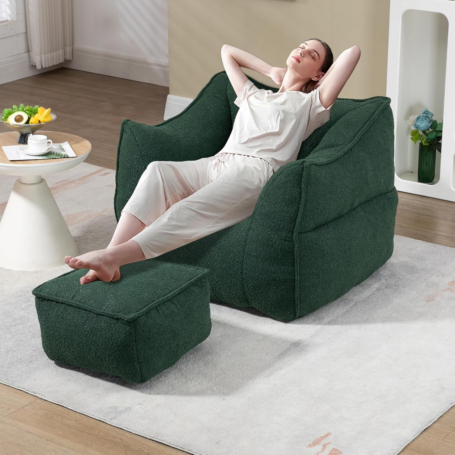 MOONMISS Chenille Bean Bag Chair - Ultimate Comfort!