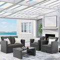 Wisteria Lane 4 Piece Outdoor Patio Conversation Set - Durable Grey