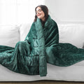 Queen Size 20lbs Weighted Blanket for Adults - Cozy Sherpa Comfort