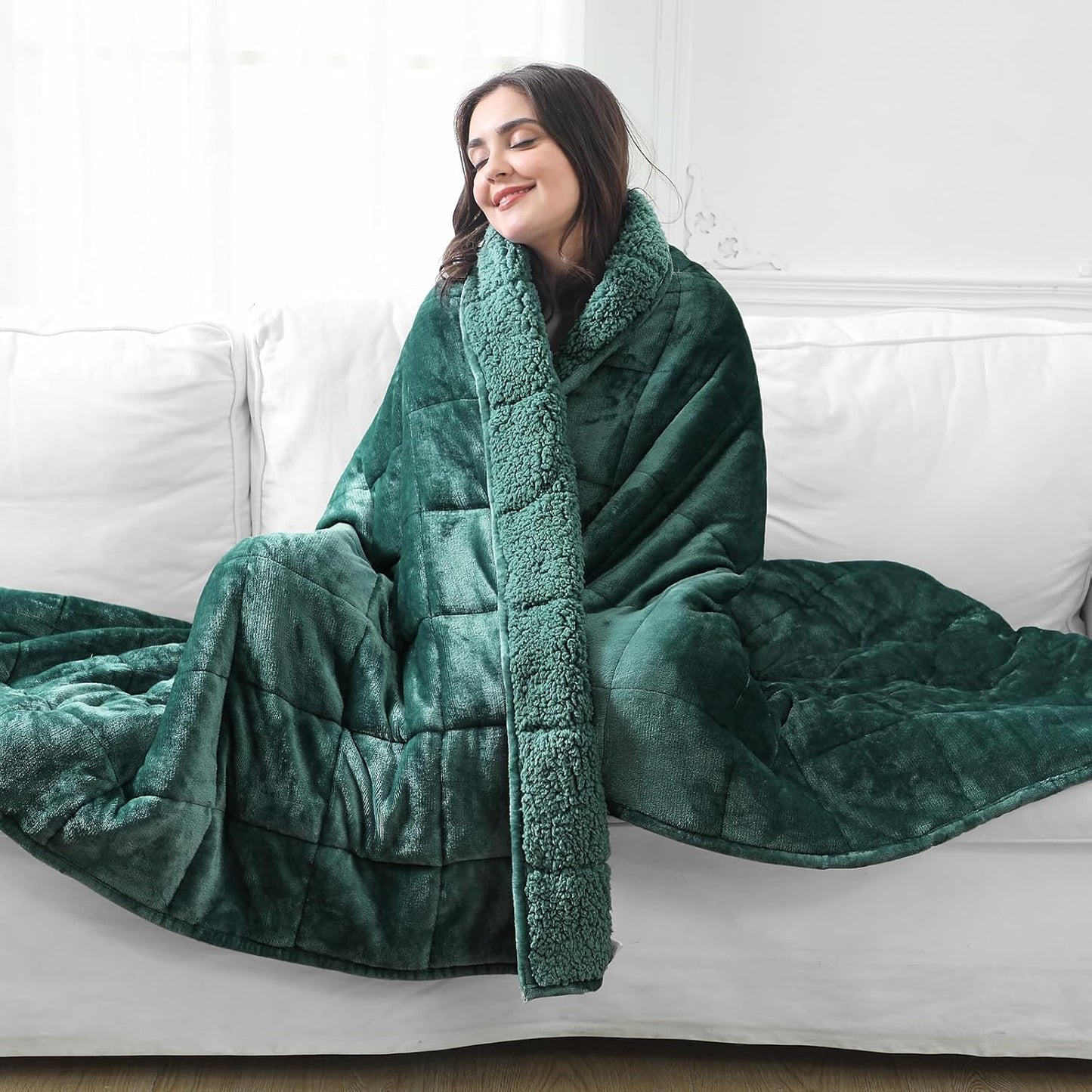 Aemicion Queen Size 20lbs Weighted Blanket for Cozy Comfort