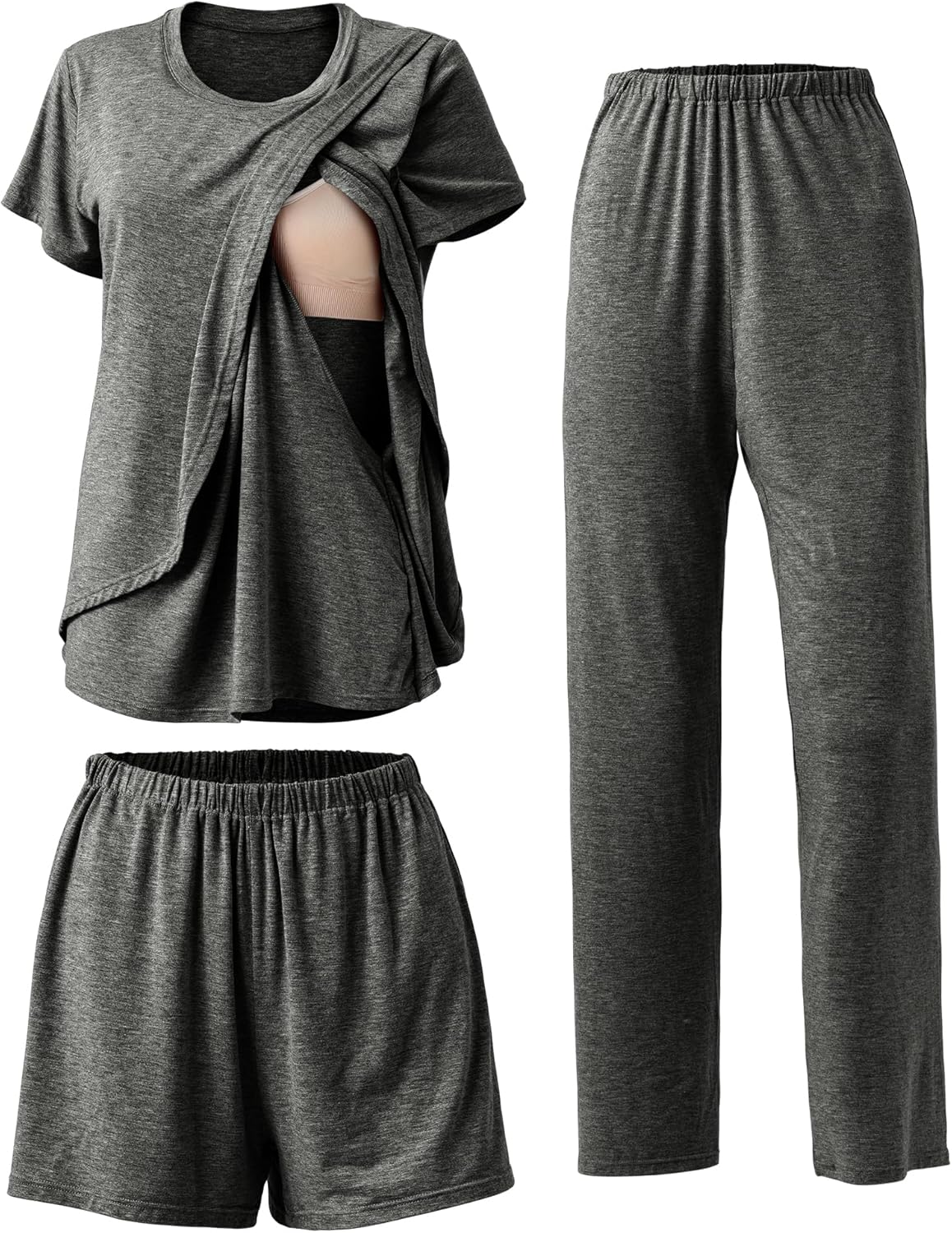 Postpartum Nursing Pajamas Set for Comfortable Breastfeeding
