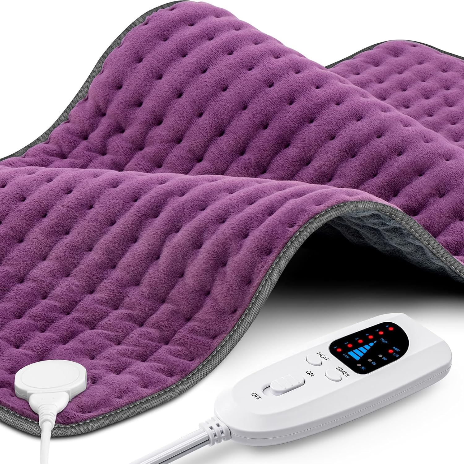 XXXL Heating Pad for Back Pain Relief with 6 Heat Settings