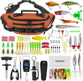 THKFISH 85Pcs Fishing Tool Kit - Complete Tackle Bag and Lure Set